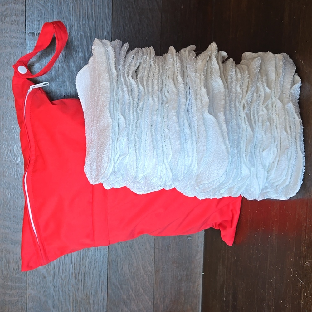 NEW! 50 Reusable Cotton Terry Wipes / face cloth kit with handy sac…